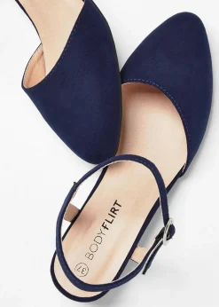 Damen bonprix Pumps|Slingpumps mit niedrigem Absatz