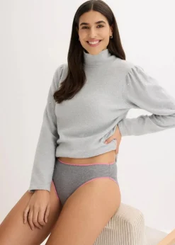 Damen bonprix Wäsche·Baumwollunterwäsche|Wäsche·Höschen|Slip (5er Pack)