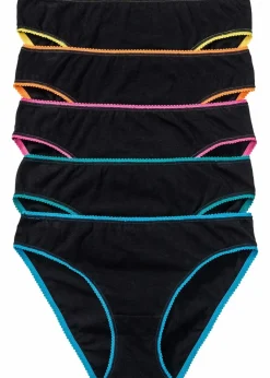 Damen bonprix Höschen|Baumwollunterwäsche|Slip (5er Pack)