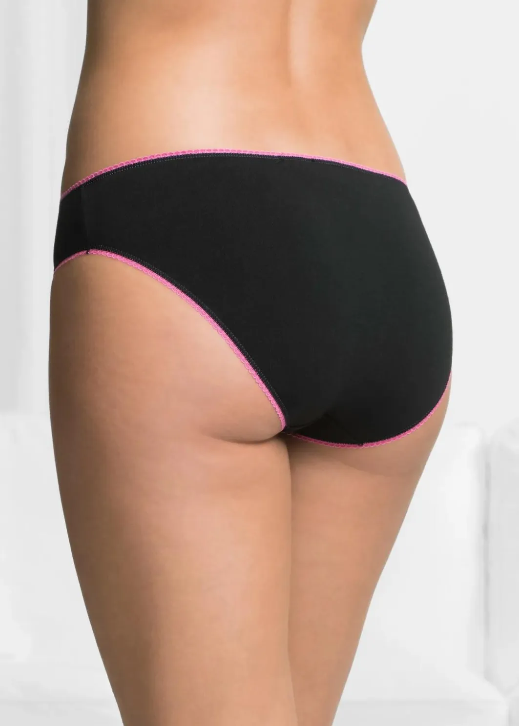 Damen bonprix Höschen|Baumwollunterwäsche|Slip (5er Pack)