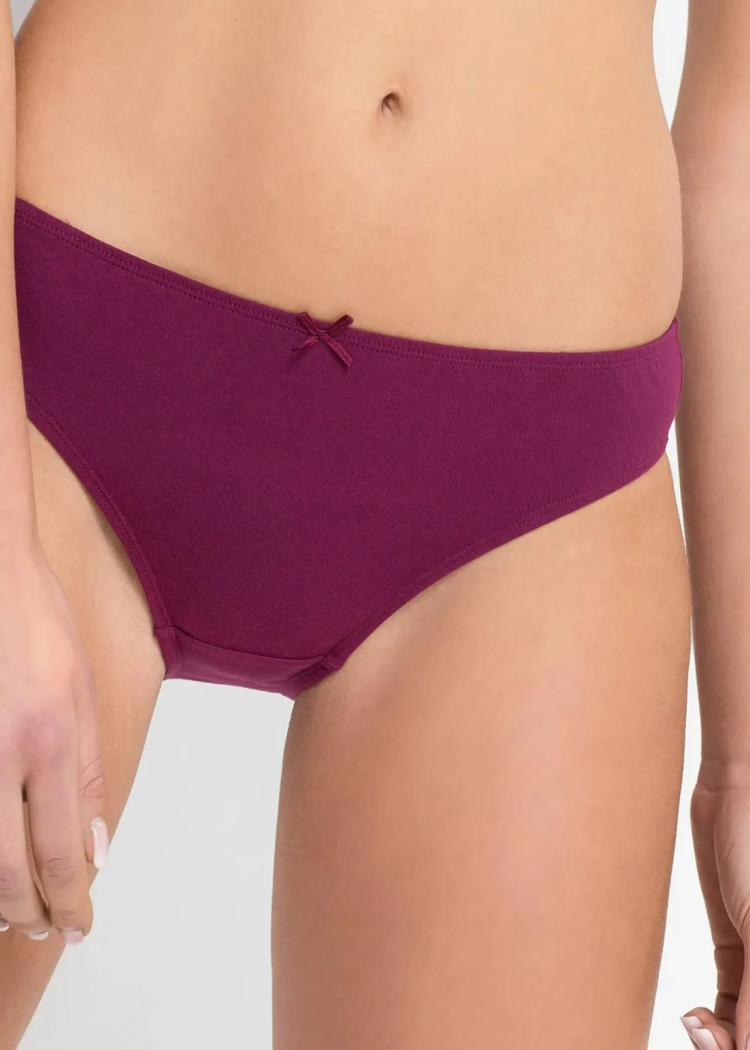 Damen bonprix Höschen|Baumwollunterwäsche|Slip (6er Pack)