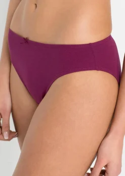 Damen bonprix Höschen|Baumwollunterwäsche|Slip (6er Pack)