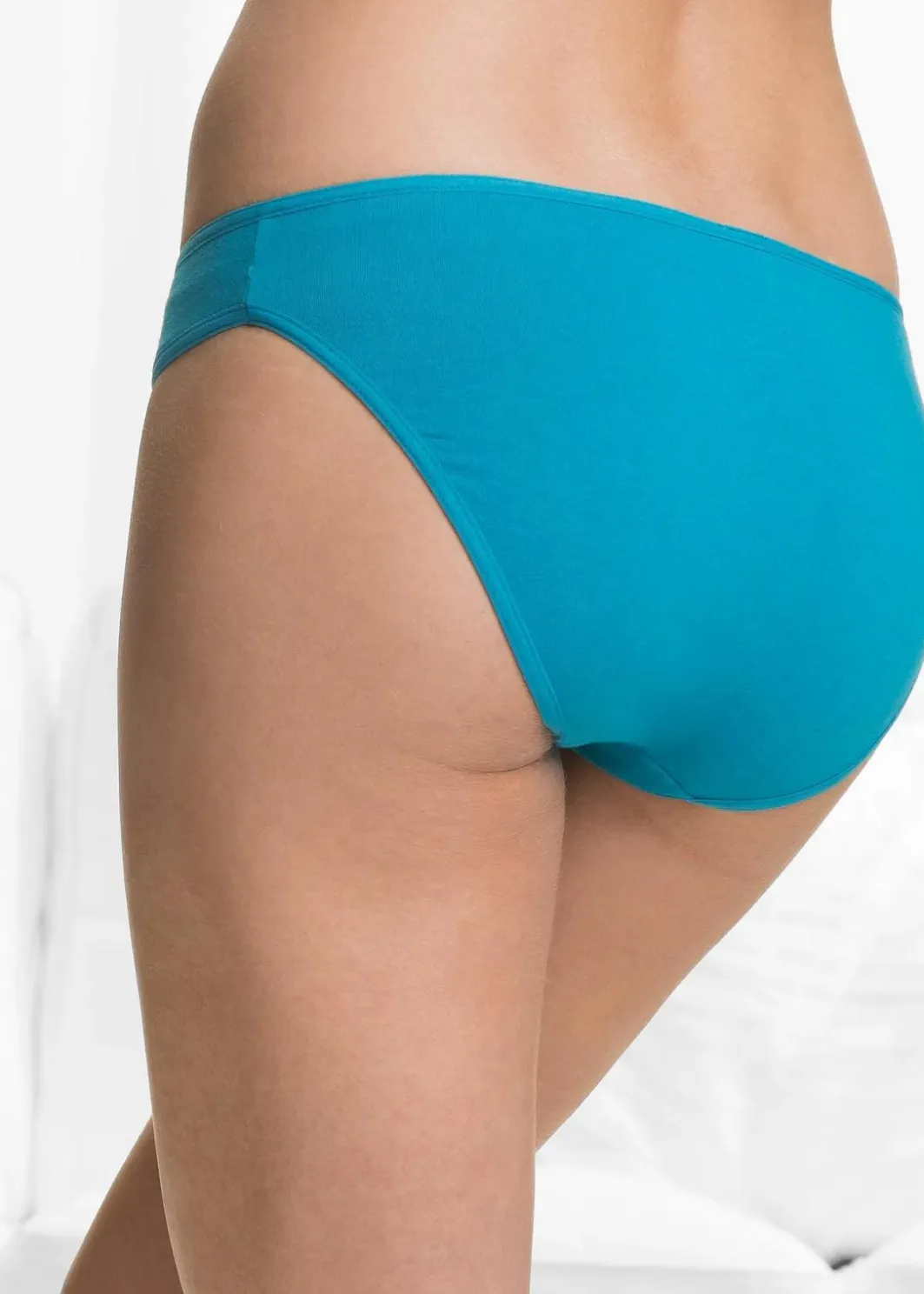 Damen bonprix Wäsche·Basics|Wäsche·Baumwollunterwäsche|Slip (6er Pack)