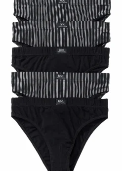 Herren bonprix Wäsche|Große Größen|Slip mit Baumwolle (5er Pack)