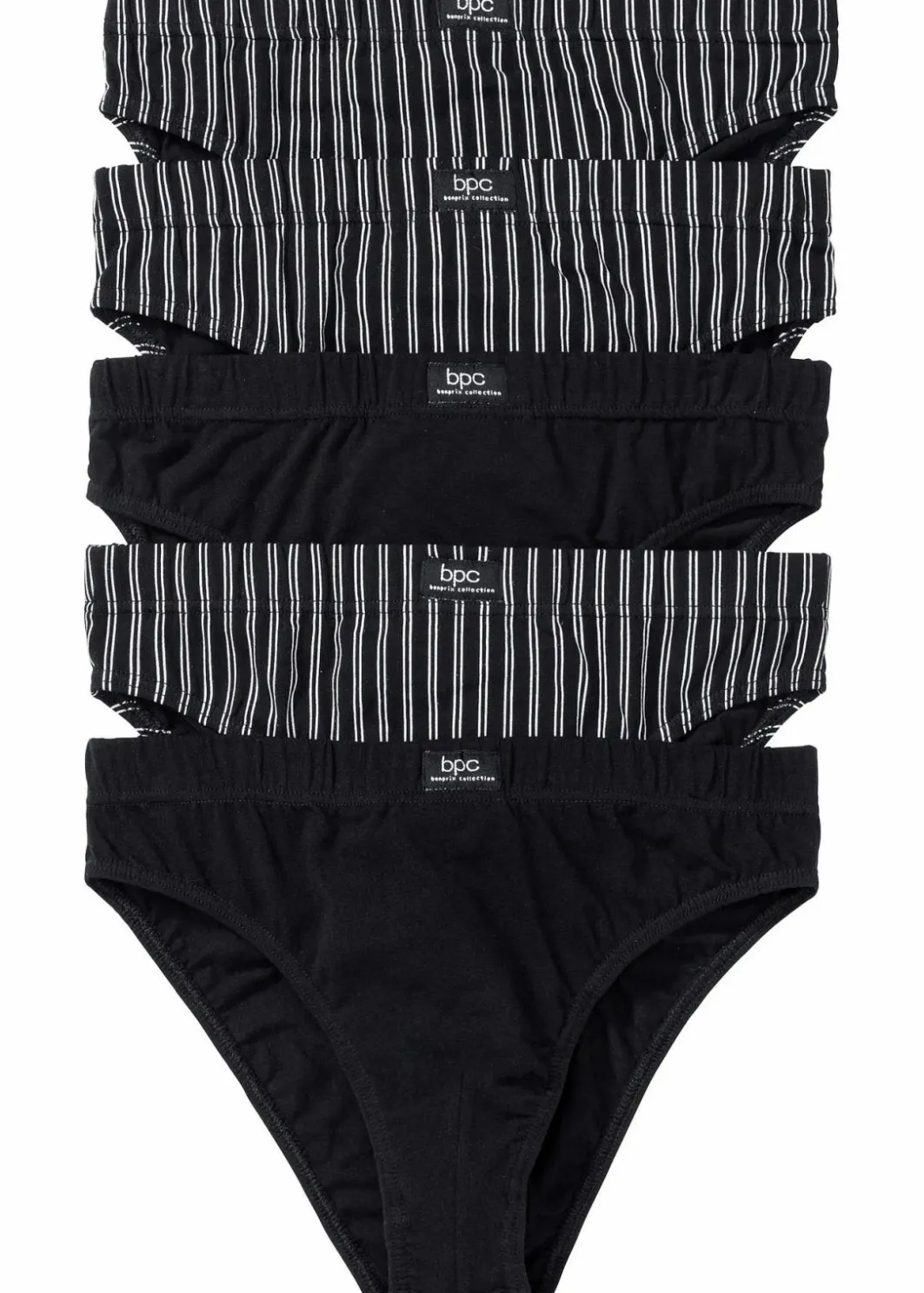 Herren bonprix Wäsche|Große Größen|Slip mit Baumwolle (5er Pack)
