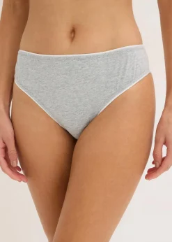 Damen bonprix Wäsche·Baumwollunterwäsche|Wäsche·Höschen|Slip mit Baumwolle und Spitze