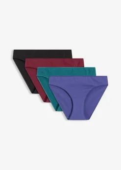 Best Slip mit Bio-Baumwolle (4er Pack) Damen Wäsche·Baumwollunterwäsche|Wäsche·Höschen