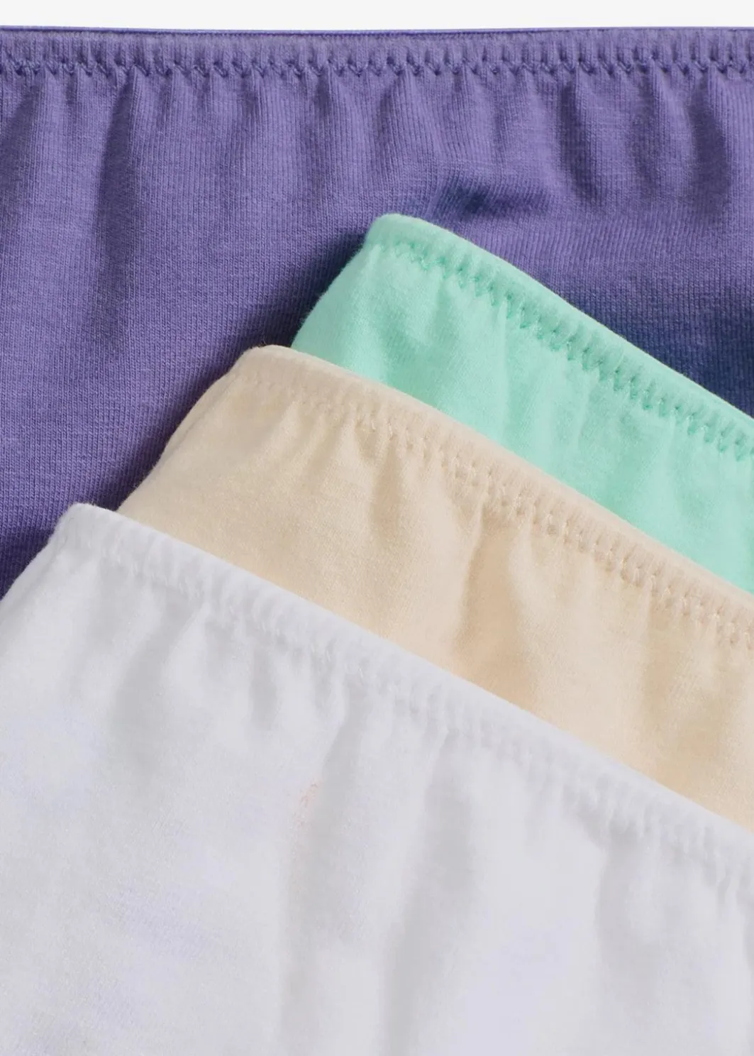 Damen bonprix Wäsche·Baumwollunterwäsche|Wäsche·Höschen|Slip mit Bio-Baumwolle (4er Pack)