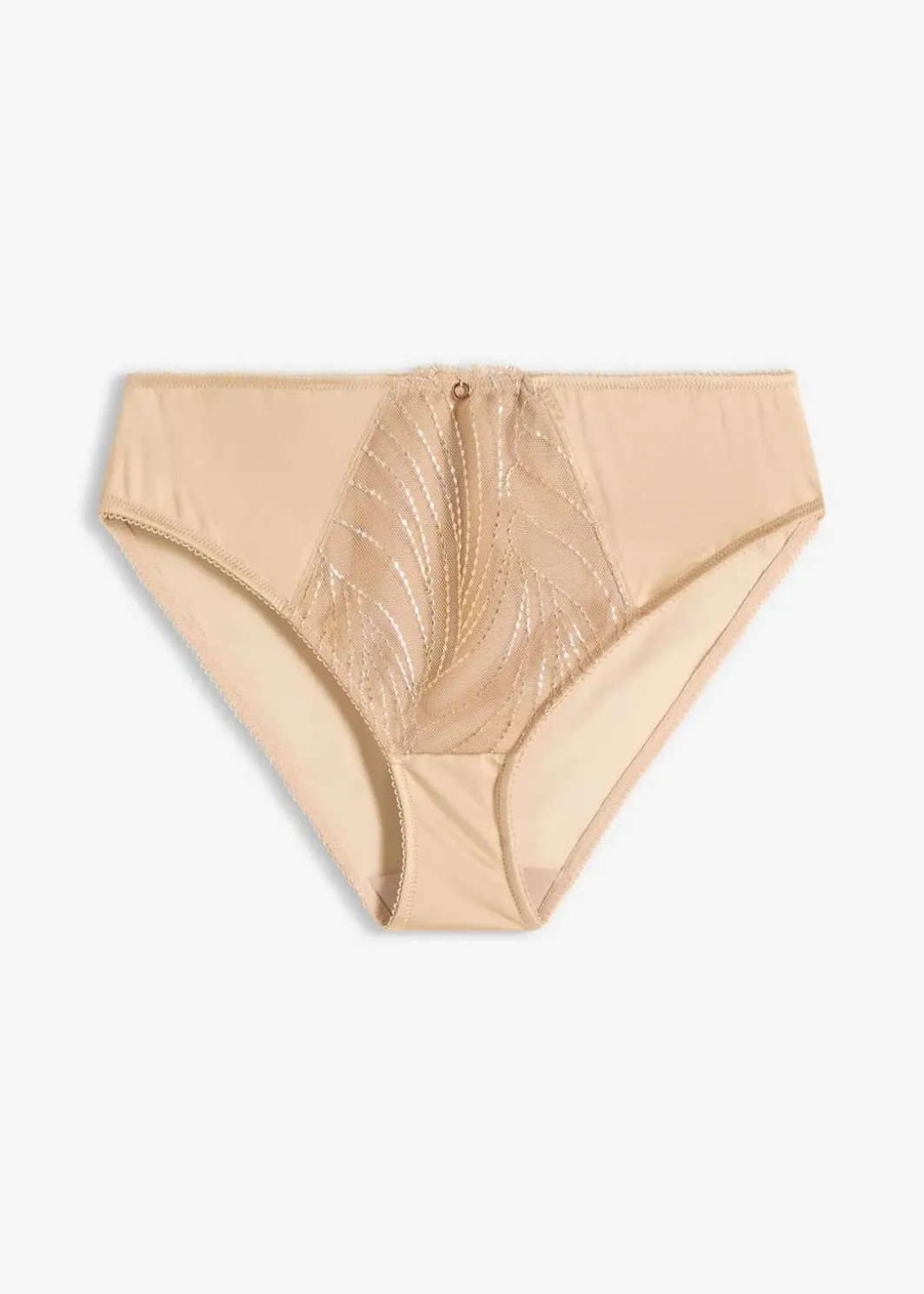 Damen bonprix Wäsche·Höschen|Nachhaltigere Materialien|Slip mit glitzernder Stickerei