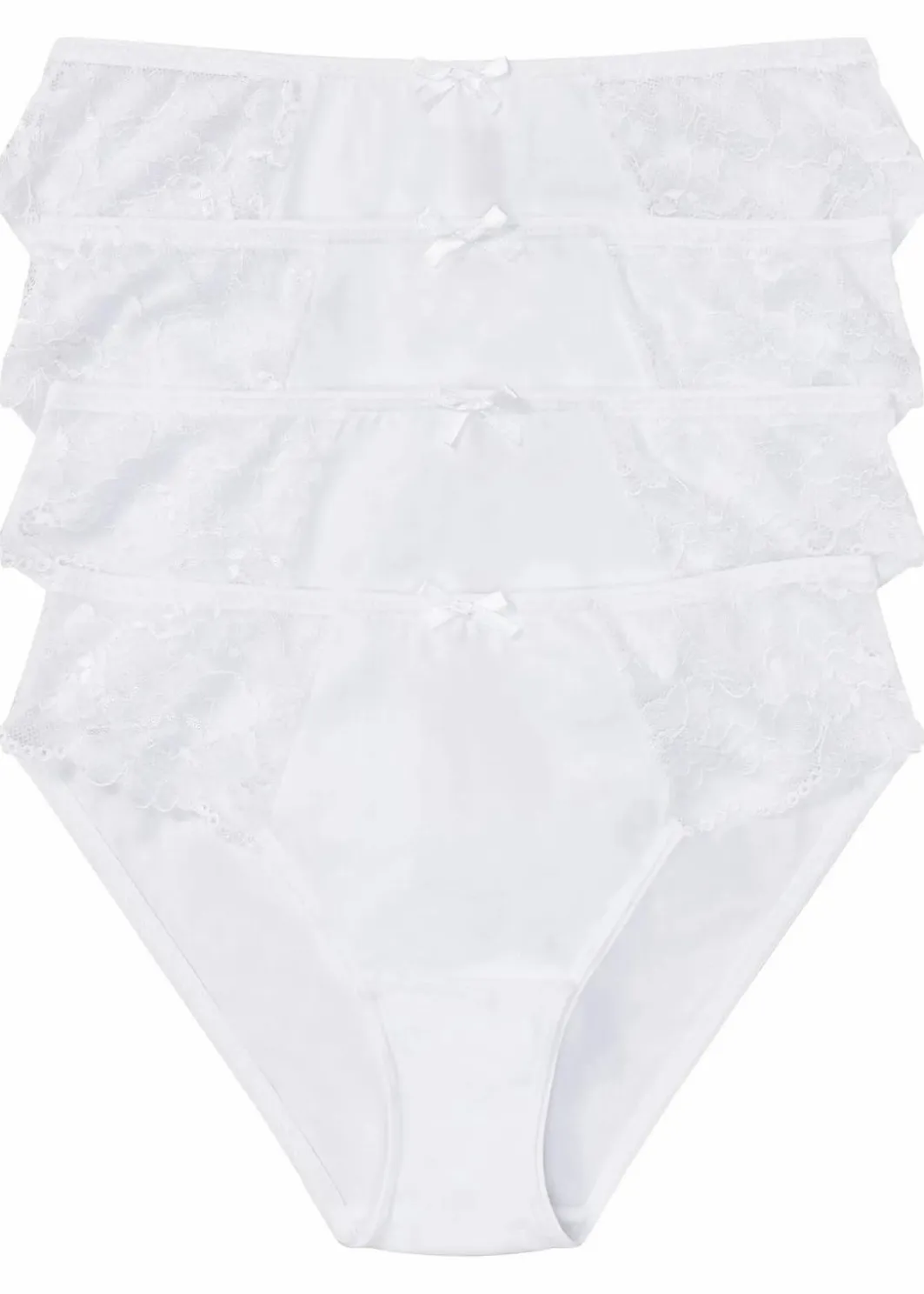 Sale Slip mit Spitze (4er Pack) Damen Höschen|Baumwollunterwäsche