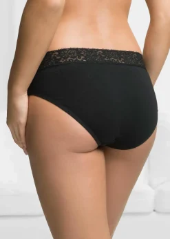 Slip mit Spitze (5er Pack) Damen Höschen|Baumwollunterwäsche
