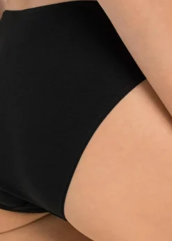 Damen bonprix Wäsche·Baumwollunterwäsche|Wäsche·Höschen|Slip mit Spitze (4er Pack)