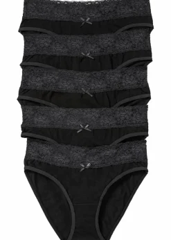 Sale Slip mit Spitze (5er Pack) Damen Wäsche·Baumwollunterwäsche|Wäsche·Höschen