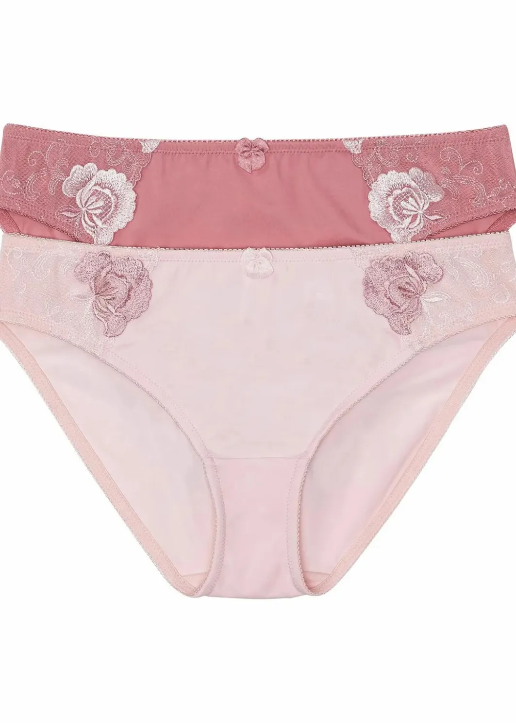 Slip mit Stickerei (2er Pack) Damen Nachhaltigere Materialien|Höschen