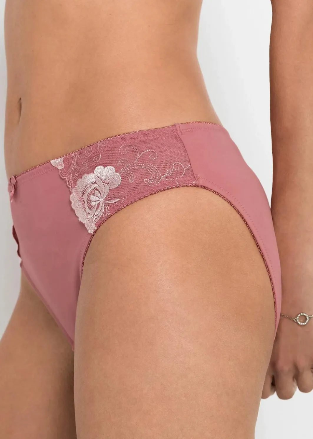 Slip mit Stickerei (2er Pack) Damen Nachhaltigere Materialien|Höschen