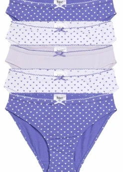Best Slip mit weicher Baumwolle mit Satin-Schleife (5er Pack) Kinder Mehrfachpacks|Mädchen·Unterwäsche