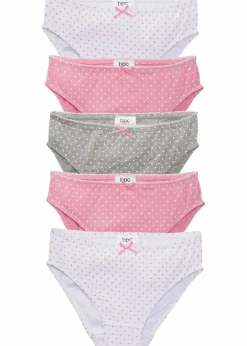 Online Slip mit weicher Baumwolle mit Satin-Schleife (5er Pack) Kinder Mehrfachpacks|Mädchen·Unterwäsche