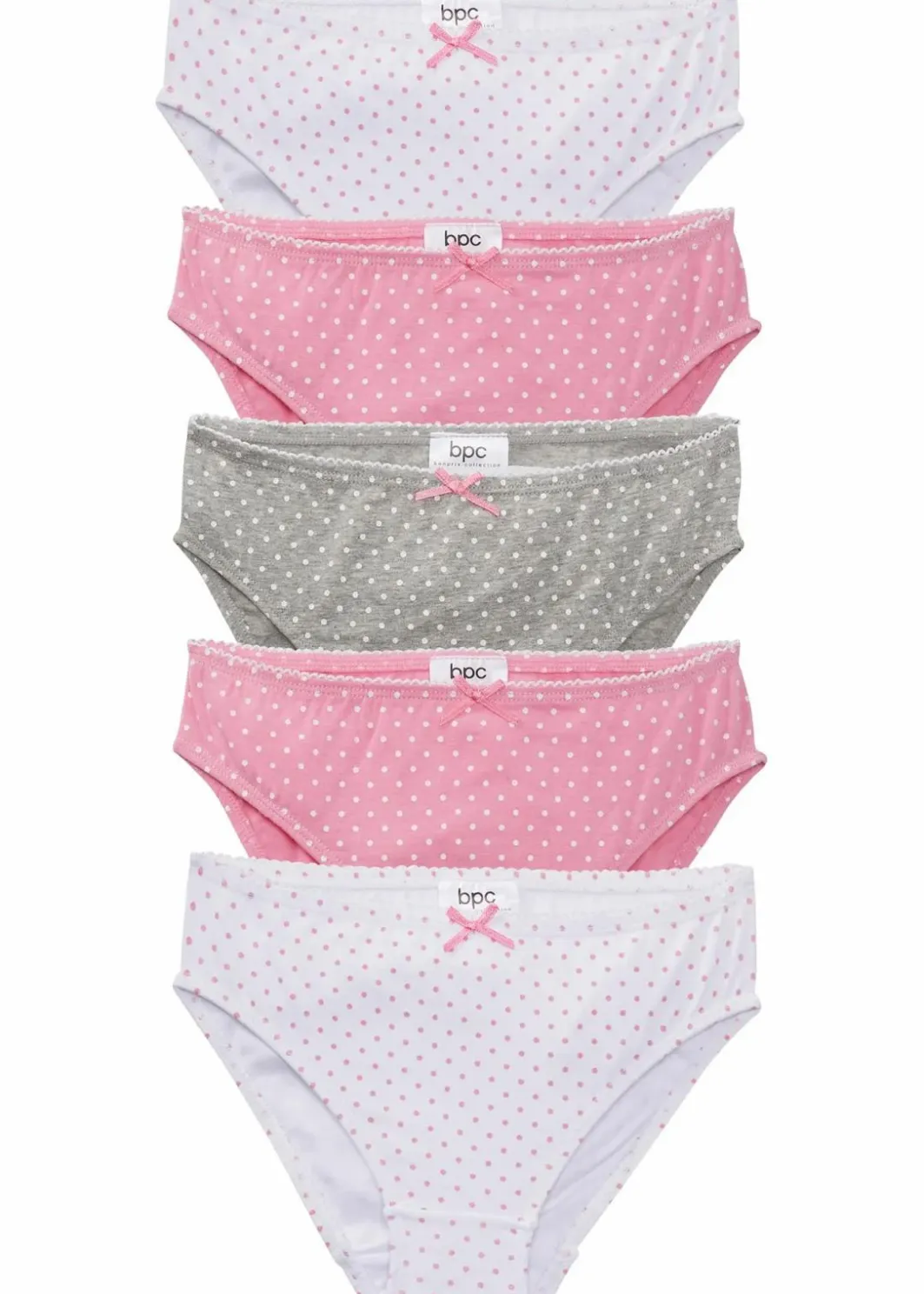 Online Slip mit weicher Baumwolle mit Satin-Schleife (5er Pack) Kinder Mehrfachpacks|Mädchen·Unterwäsche