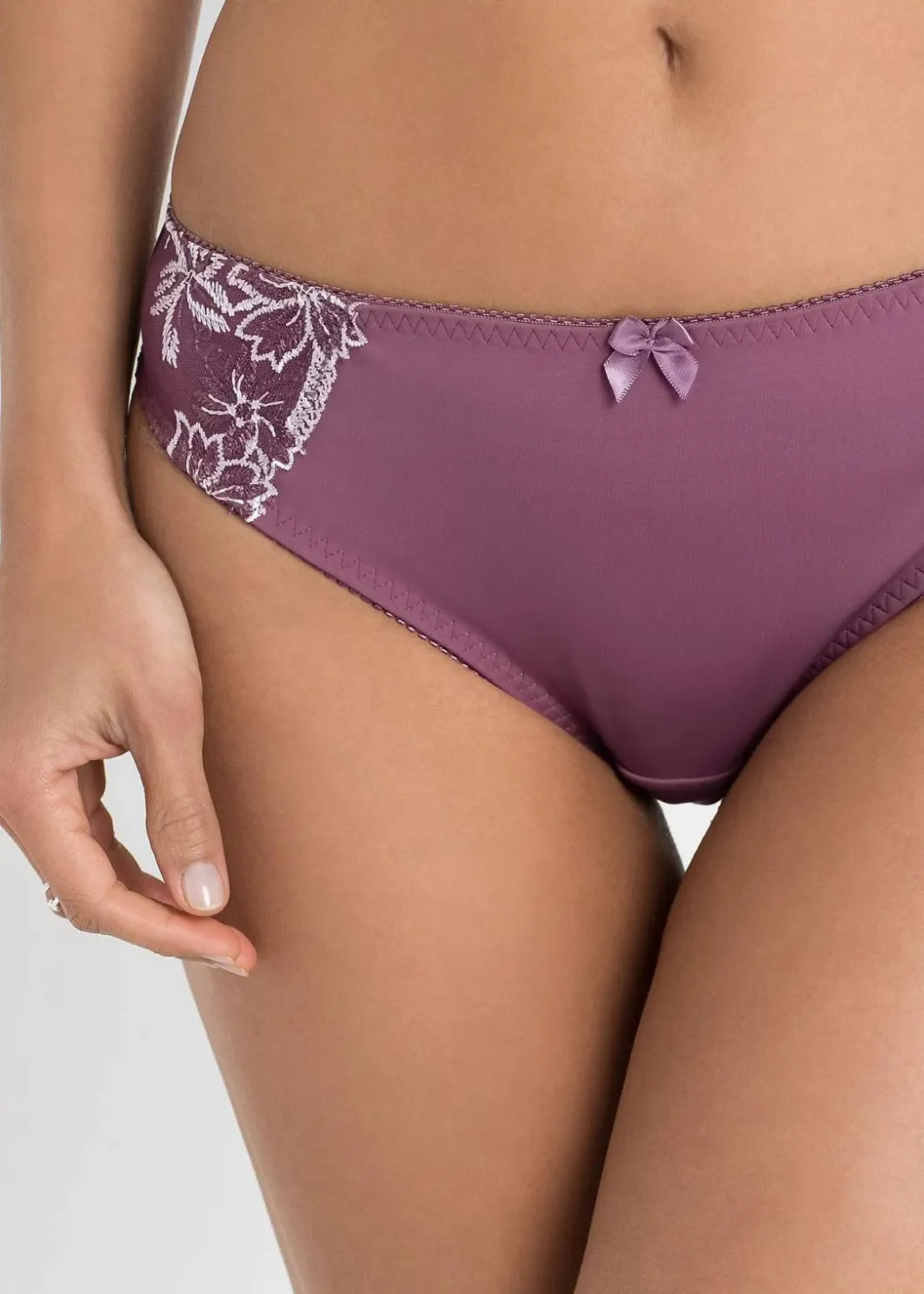 Online Slip mit zarter Stickerei (2er Pack) Damen Höschen|Dessous