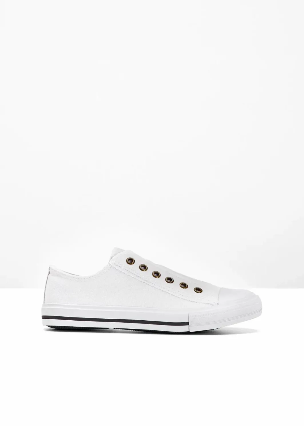 Damen bonprix Sneaker|Sneaker|Slip-In-Sneaker aus Baumwoll-Canvas