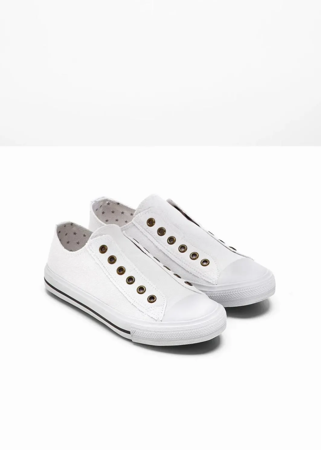 Damen bonprix Sneaker|Sneaker|Slip-In-Sneaker aus Baumwoll-Canvas