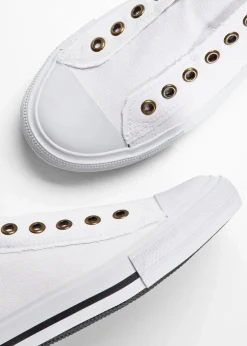 Damen bonprix Sneaker|Sneaker|Slip-In-Sneaker aus Baumwoll-Canvas