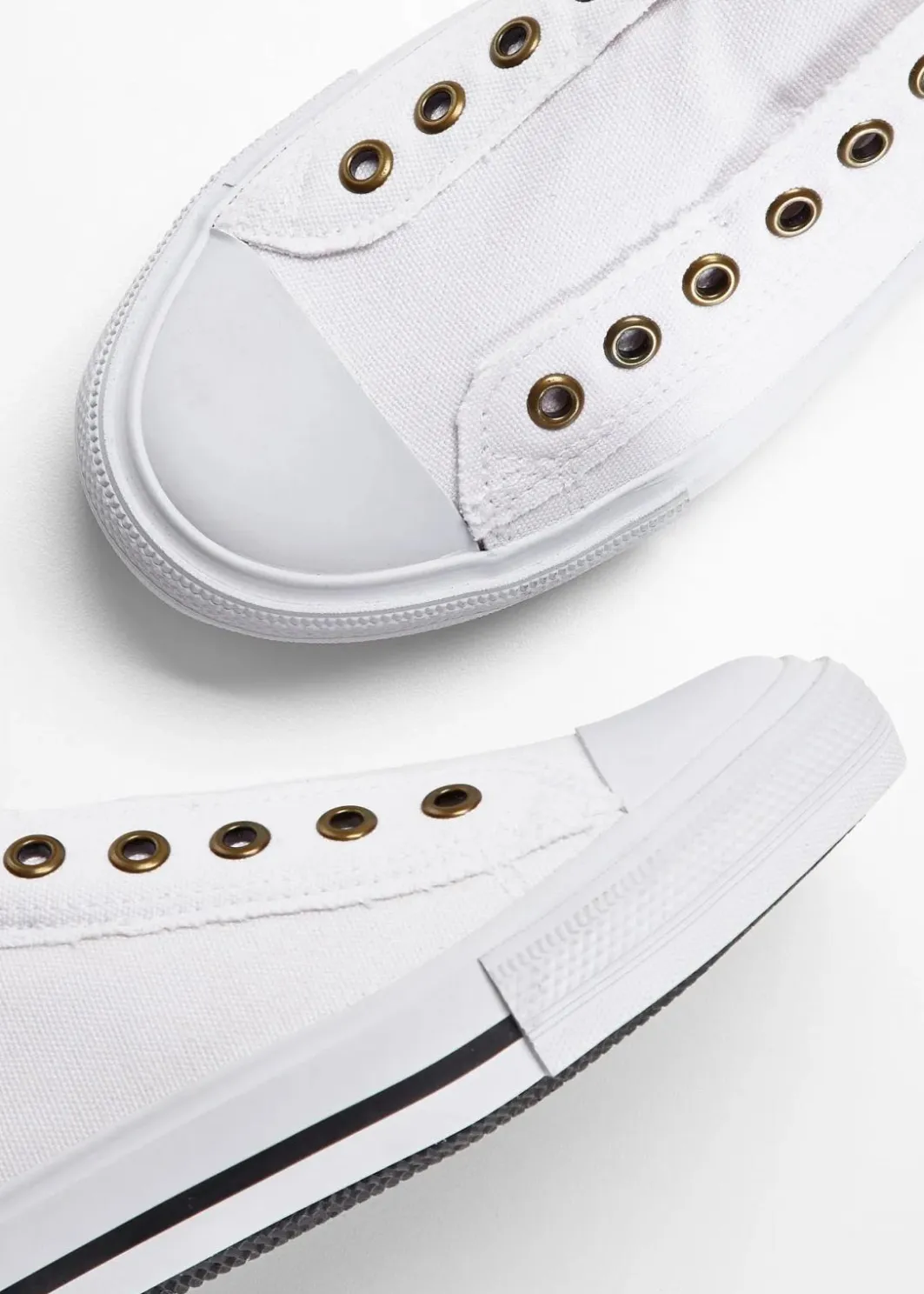 Damen bonprix Sneaker|Sneaker|Slip-In-Sneaker aus Baumwoll-Canvas