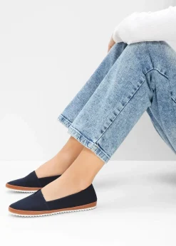 New Slipper aus Baumwoll-Canvas Damen Slipper & Halbschuhe|Sommerschuhe