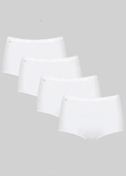 Clearance Basic+ Maxislip (4er Pack) Damen Wäsche·Baumwollunterwäsche|Wäsche·Höschen