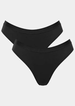 Hot GO Casual High leg Slip (2er Pack) Damen Wäsche·Baumwollunterwäsche|Wäsche·Höschen