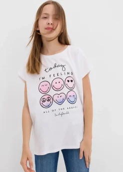 Kinder SmileyWorld Mädchen 9-16 Jahre·Shirts & Blusen|Smiley Shirt aus reiner Baumwolle