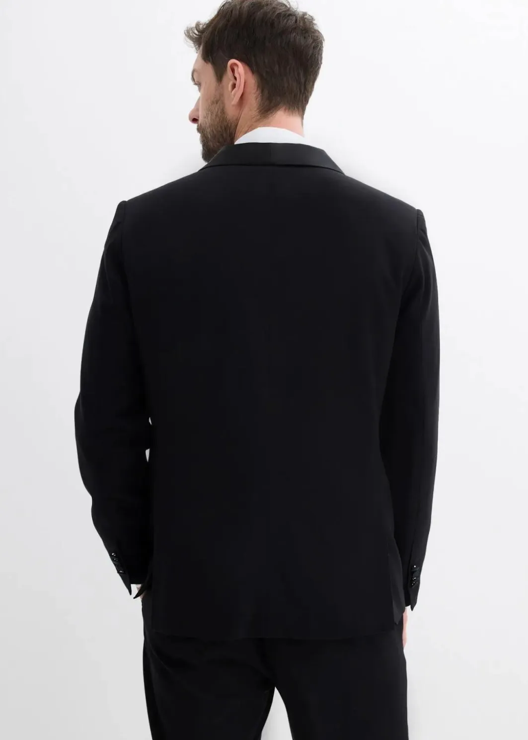 Herren bonprix Große Größen|Anzüge & Sakkos|Smoking-Sakko mit Stretch-Anteil, Slim Fit