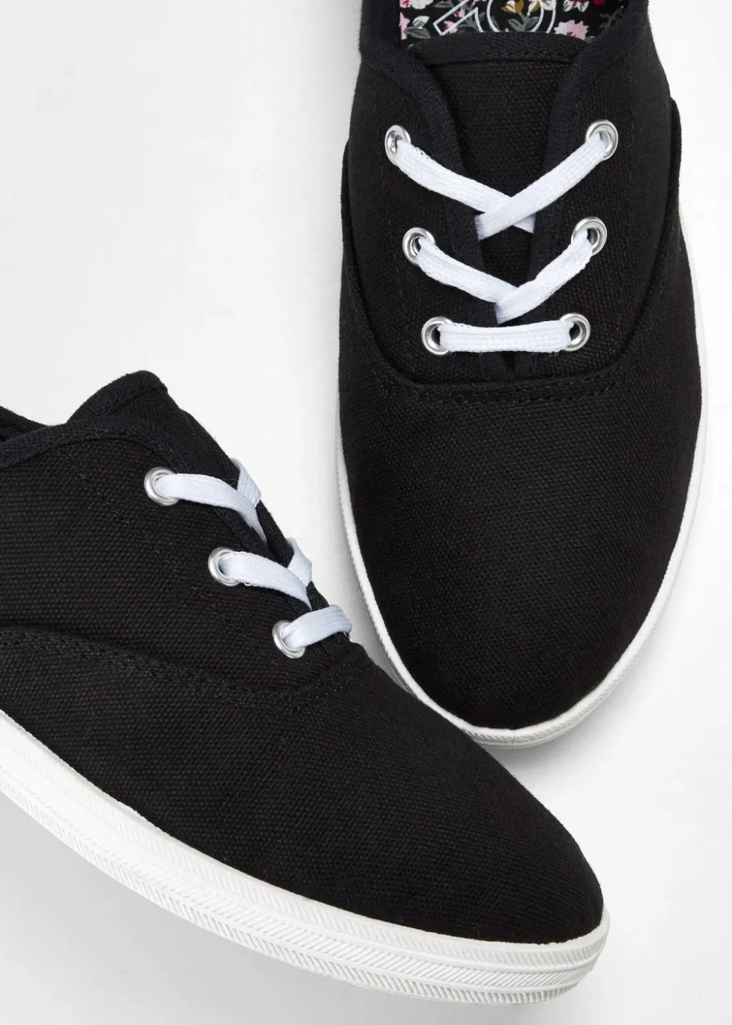 Damen bonprix Schuhe & Accessoires In Spezialgrößen·Schuhe In Übergröße|Sneaker|Sneaker aus Baumwoll-Canvas