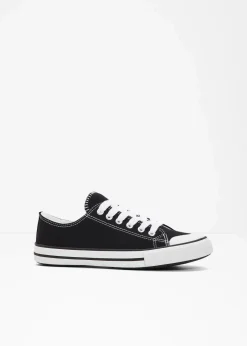 Damen bonprix Sneaker|Sneaker aus Baumwoll-Canvas