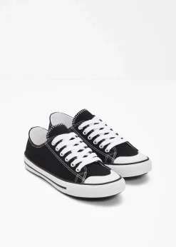 Damen bonprix Sneaker|Sneaker aus Baumwoll-Canvas