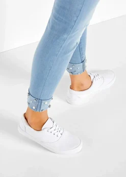 Damen bonprix Schuhe & Accessoires In Spezialgrößen·Schuhe In Übergröße|Sneaker|Sneaker aus Baumwoll-Canvas