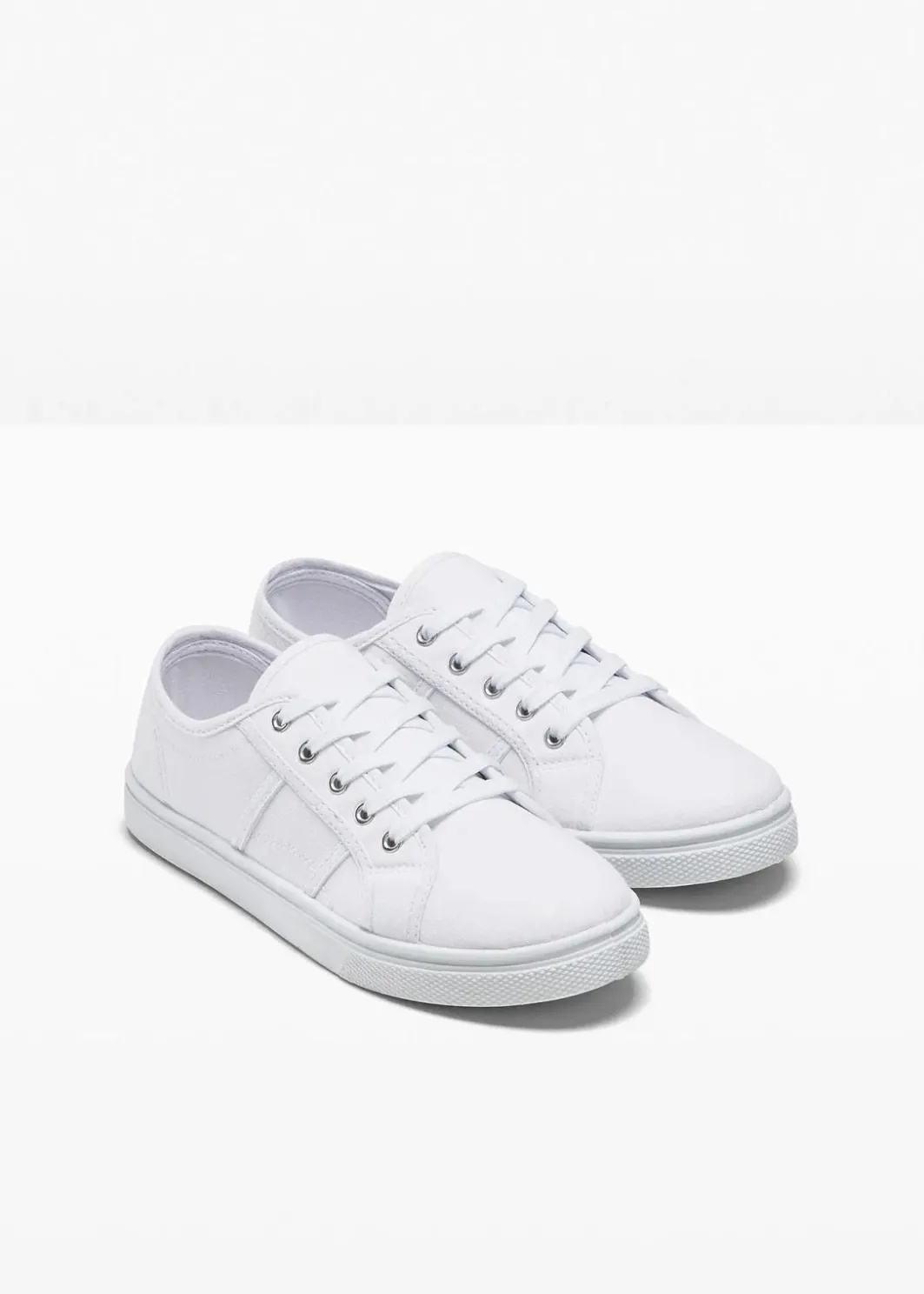 Outlet Sneaker aus Baumwoll-Canvas mit Stickerei Damen Sneaker|Sneaker
