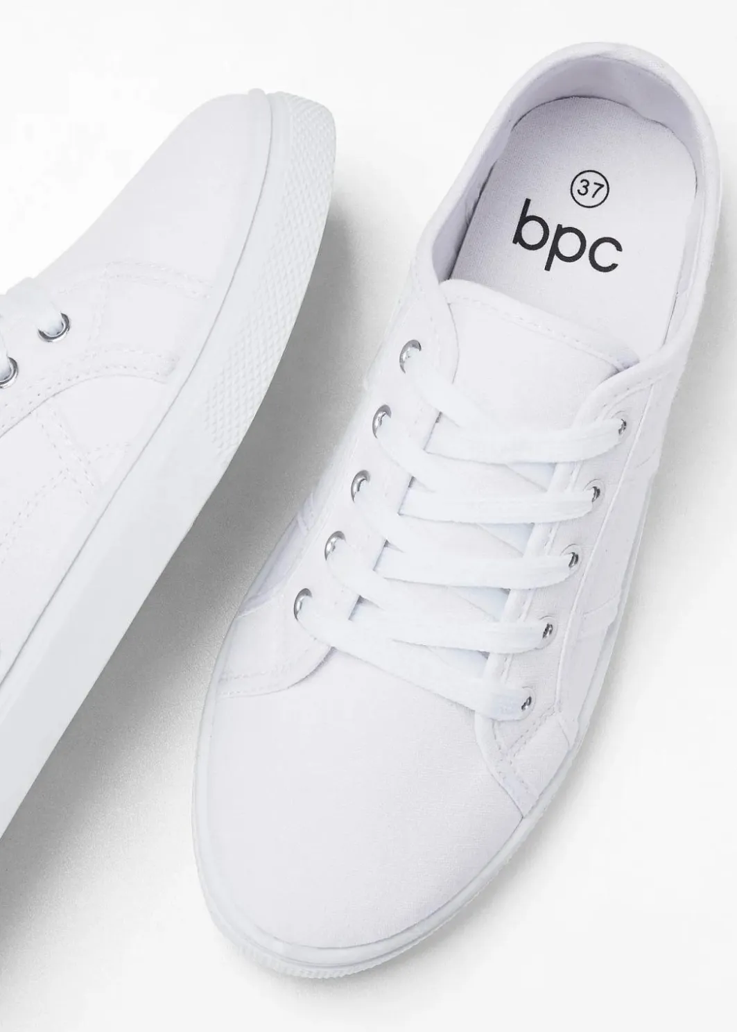 Outlet Sneaker aus Baumwoll-Canvas mit Stickerei Damen Sneaker|Sneaker