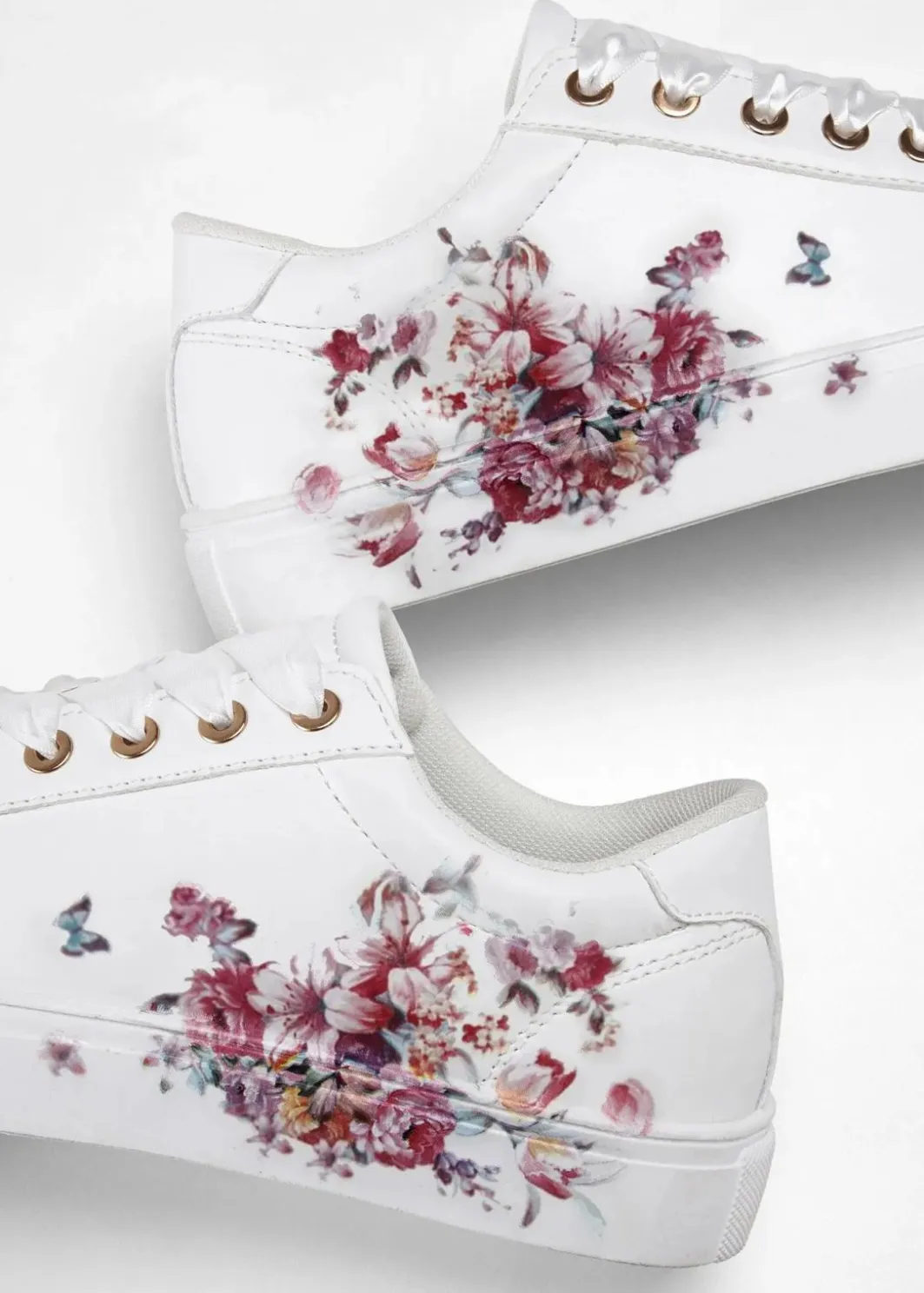Sale Sneaker mit floralem Druck Damen Sneaker