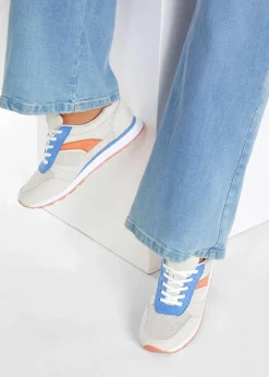 Damen bonprix Sport- & Trekkingschuhe|Sneaker|Sneaker mit Mesh-Einsatz