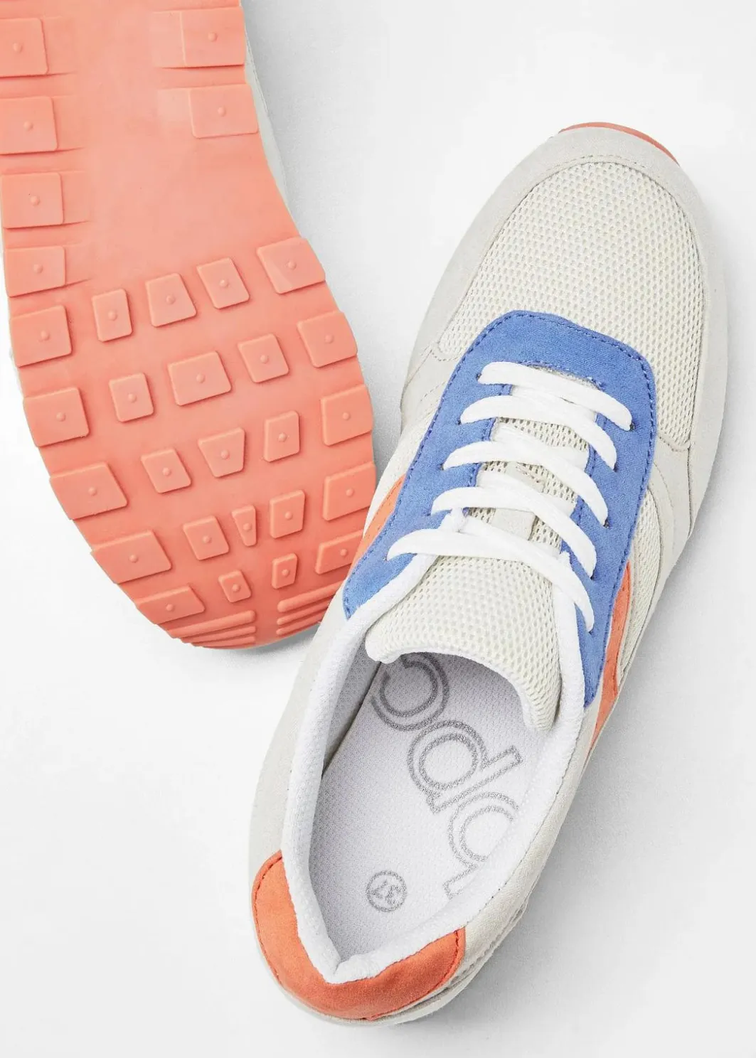 Damen bonprix Sport- & Trekkingschuhe|Sneaker|Sneaker mit Mesh-Einsatz