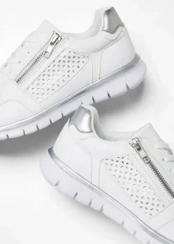 New Sneaker mit Reißverschluss Damen Sneaker|Schuhe & Accessoires In Spezialgrößen·Schuhe In Übergröße