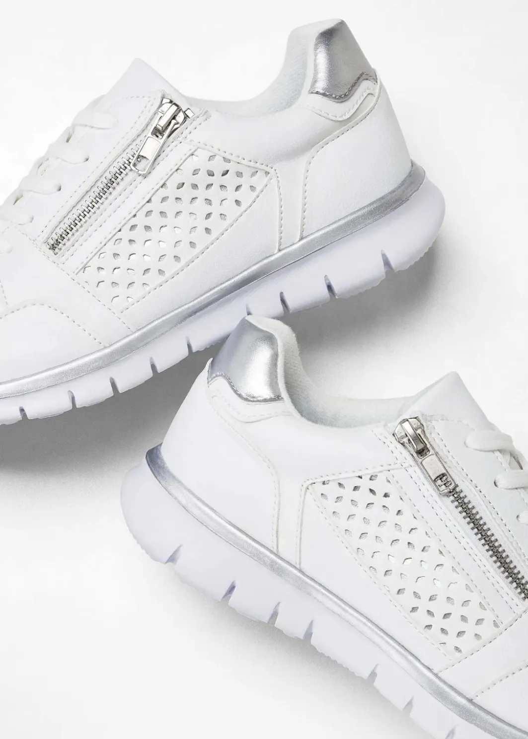 New Sneaker mit Reißverschluss Damen Sneaker|Schuhe & Accessoires In Spezialgrößen·Schuhe In Übergröße