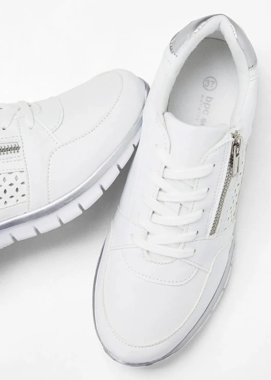 New Sneaker mit Reißverschluss Damen Sneaker|Schuhe & Accessoires In Spezialgrößen·Schuhe In Übergröße