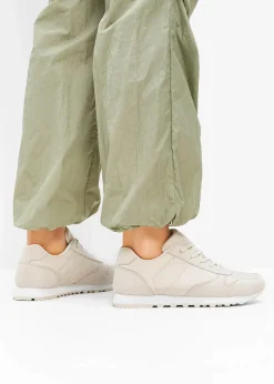 Outlet Sneaker mit Satin-Einsatz Damen Sneaker