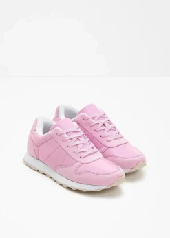 Damen bonprix Sneaker|Sneaker mit Satin-Einsatz