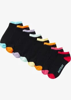 Hot Sneaker Socken Wochentage (8er Pack) mit Bio-Baumwolle Damen Mehrfachpacks|Jungen·Strümpfe