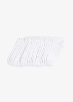 Damen bonprix Nachhaltigere Materialien|Socken & Strumpfhosen|Sneakersocken mit Bio-Baumwolle (20er Pack)