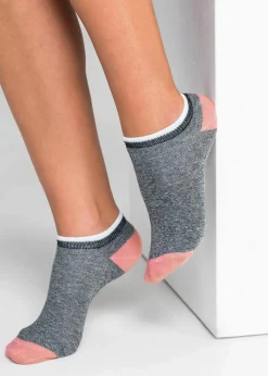 Damen bonprix Mehrfachpacks|Jungen·Strümpfe|Sneakersocken mit Bio-Baumwolle (7er Pack)