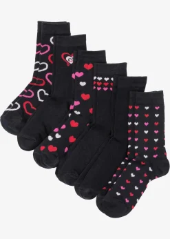 Damen bonprix Mehrfachpacks|Mädchen·Strümpfe|Socken mit Bio-Baumwolle (6er Pack)